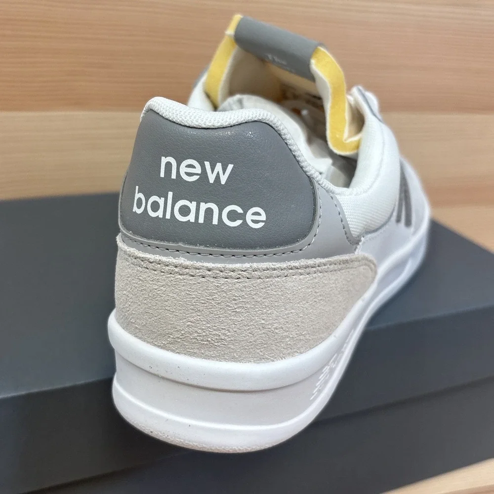 New Balance 300 V3 Court Low Top Sneaker Shoes White/Slate Grey Mens Sz 10.5
